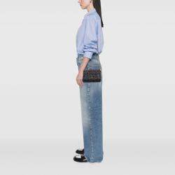 Pre Owned Chanel Blue CC Tweed Charms Wallet On Chain