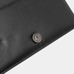 Pre Owned Chanel Black Calfskin Chain 20s Signe Wallet on Chain