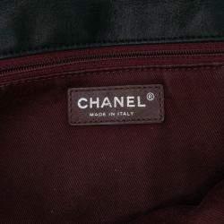 Pre Owned Chanel Black Medium Iridescent Calfskin In The Mix Flap