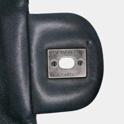 Pre Owned Chanel Black Medium Iridescent Calfskin In The Mix Flap