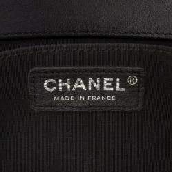 Pre Owned Chanel Blue Old Medium Braided Calfskin Boy Flap