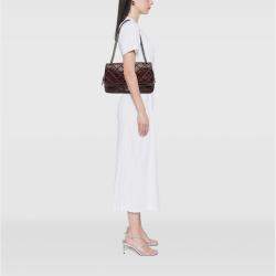 Pre Owned Chanel Burgundy Jumbo Quilted Aged Calfskin New Portobello Flap