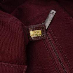 Pre Owned Chanel Burgundy Jumbo Quilted Aged Calfskin New Portobello Flap