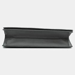 Pre Owned Chanel Grey Chocolate Bar Nylon Convertible Clutch