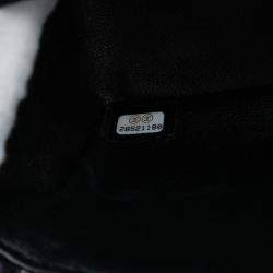 Pre Owned Chanel Black Mini Rectangular Quilted Tweed Single Flap