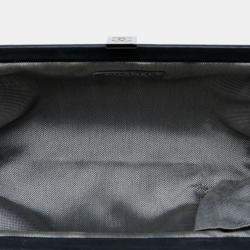Pre Owned Chanel Black Quilted Lambskin Mademoiselle Ligne Clutch