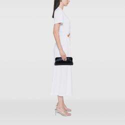 Pre Owned Chanel Black Quilted Lambskin Mademoiselle Ligne Clutch
