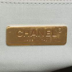 Pre Owned Chanel Grey Maxi Lambskin 19 Flap