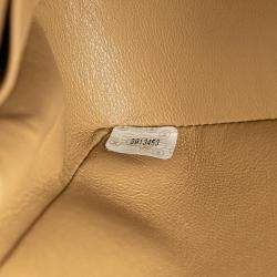 Pre Owned Chanel Beige Medium Classic Lambskin Double Flap