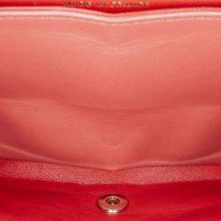 Pre Owned Chanel Medium Classic Chevron Lambskin Double Flap