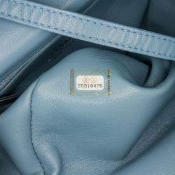 Pre Owned Chanel Blue Mini Sequins and Lambskin Waterfall Backpack