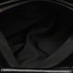 Pre Owned Chanel Black CC Lambskin Tortoise Handle Tote