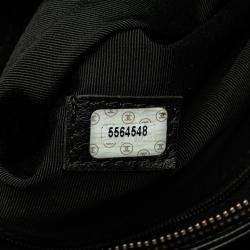 Pre Owned Chanel Black CC Lambskin Tortoise Handle Tote