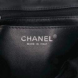 Pre Owned Chanel Black Mini Square Classic Patent Single Flap