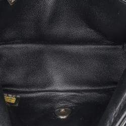 Pre Owned Chanel Black Mini Square Classic Patent Single Flap