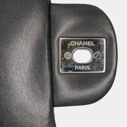 Pre Owned Chanel Black Mini Square Classic Patent Single Flap