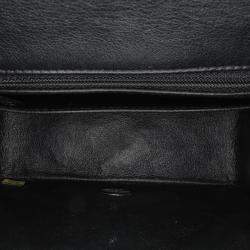 Pre Owned Chanel Black Mini Square Classic Patent Single Flap