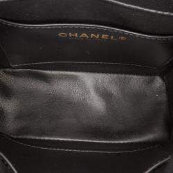 Pre Owned Chanel Black Mini Square Classic Patent Single Flap