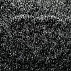 Pre Owned Chanel Black CC Caviar Leather Tote