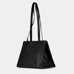 Pre Owned Chanel Black CC Caviar Leather Tote