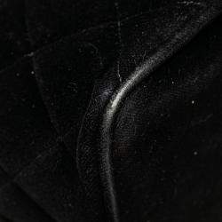 Pre Owned Chanel Black Velvet Medallion Tote