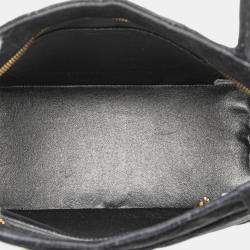 Pre Owned Chanel Black Velvet Medallion Tote