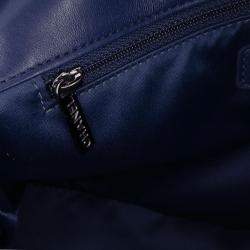 Pre Owned Chanel Blue Large Lambskin CC Crossing Flap