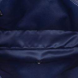 Pre Owned Chanel Blue Large Lambskin CC Crossing Flap