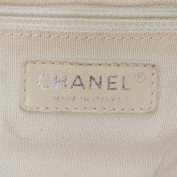Pre Owned Chanel Black Large Lambskin Chain Around Flap
