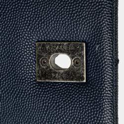 Pre Owned Chanel Navy Blue Large Caviar Coco Top Handle Bag