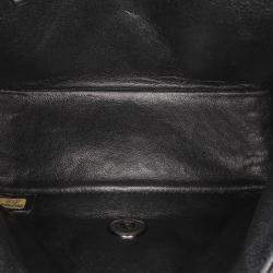 Pre Owned Chanel Black Mini Square Classic Patent Single Flap