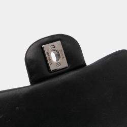 Pre Owned Chanel Black Mini Square Classic Patent Single Flap