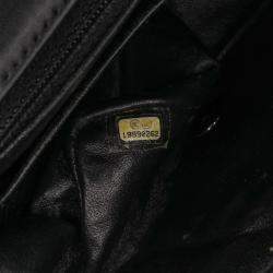 Pre Owned Chanel Black Mini Square Classic Patent Single Flap