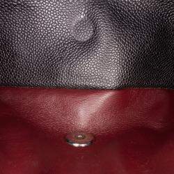 Pre Owned Chanel Black Jumbo Classic Caviar Double Flap