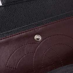 Pre Owned Chanel Black Jumbo Classic Caviar Double Flap