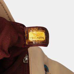 Pre Owned Chanel Beige/Black CC Bicolor Quilted Calfskin and Caviar Single Flap