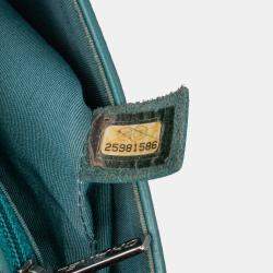 Pre Owned Chanel Blue Medium Crumpled Calfskin Bi Vintage Full Flap