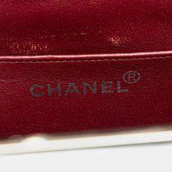 Pre Owned Chanel Black Quilted Lambskin Leather Box Bag