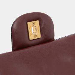 Pre Owned Chanel Black Paris Hamburg Mini Rectangular Classic Wool Coco Sailor Charms Double Flap