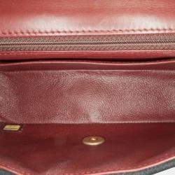 Pre Owned Chanel Black Paris Hamburg Mini Rectangular Classic Wool Coco Sailor Charms Double Flap