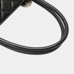 Pre Owned Chanel Black Caviar Medallion Tote 