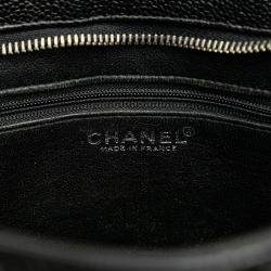 Pre Owned Chanel Black Caviar Medallion Tote 