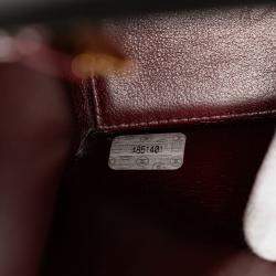 Pre Owned Chanel Black CC Patent Snake Chain Flap