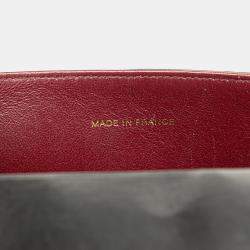 Pre Owned Chanel Black CC Patent Snake Chain Flap