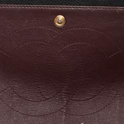 Pre Owned Chanel Black Quilted Caviar Leather Jumbo Classic Double Flap Bag