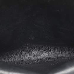 Pre Owned Chanel Black Quilted Caviar Leather Jumbo Classic Double Flap Bag