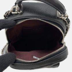 Pre Owned Chanel Matelasse Timeless Classics Black Caviar Leather Backpack 
