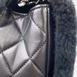 Pre Owned Chanel No.5 Comic Black/Multicolor Mouton Lambskin Chain shoulder Bag