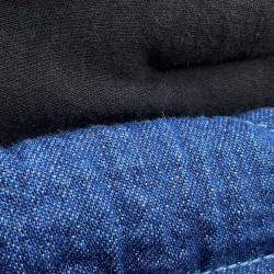 Pre Owned Chanel Chanel 22 Blue Denim Mini Handbag