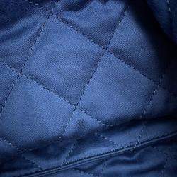 Pre Owned Chanel Chanel 22 Blue Denim Mini Handbag